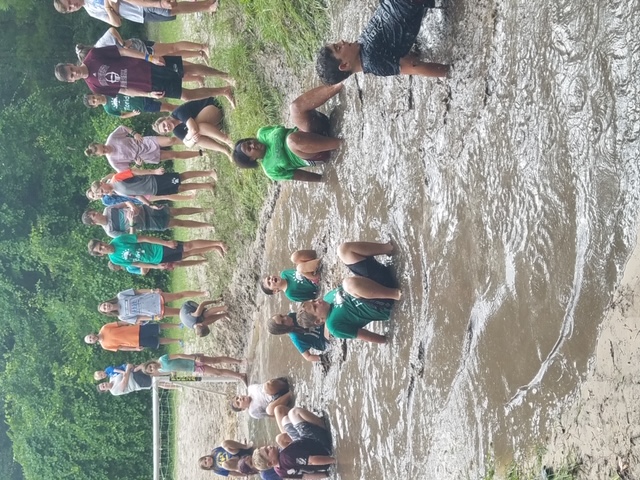 Mud pit fun — getting dirty for Jesus!